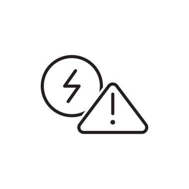 Elektrik Uyarı Simgesi Sembol Vektörü