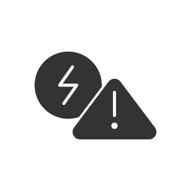 Elektrik Uyarı Simgesi Sembol Vektörü