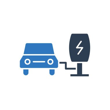 Ev Şarj Simgesi - Araba Simgesi Sembolü