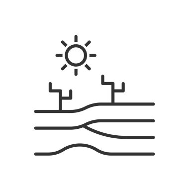 Çöl Simgesi Sembol Vektörü