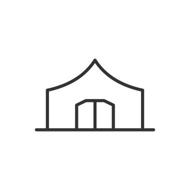 Çadır Simgesi Sembol Vektörü