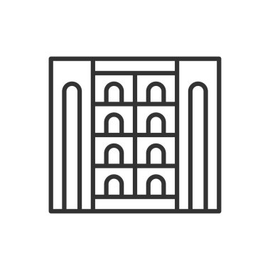 Çöl Oteli Simgesi Sembol Vektörü