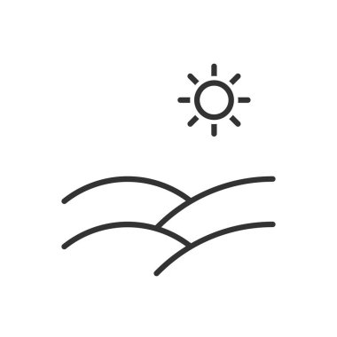 Çöl Simgesi Sembol Vektörü