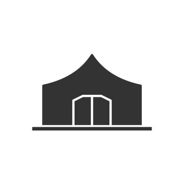 Çadır Simgesi Sembol Vektörü