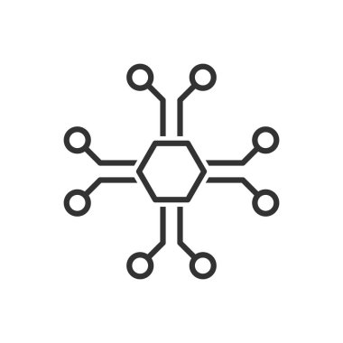 Ağ Bağlantısı Simgesi Sembol Vektörü