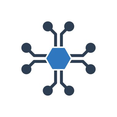 Ağ Bağlantısı Simgesi Sembol Vektörü