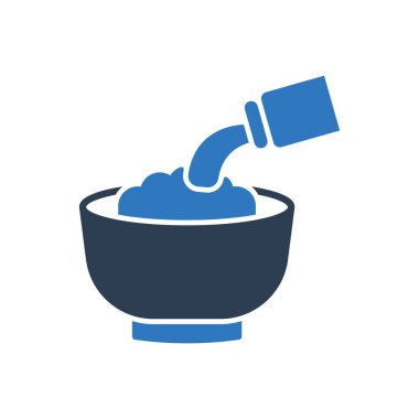 Gevrek Simgesi - Yulaf Sütü Simgesi Sembol Vektörü