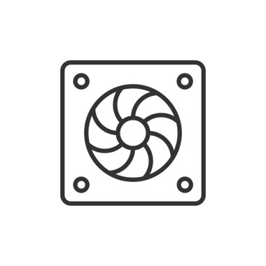 Soğutucu Fan Simgesi Sembol Vektörü