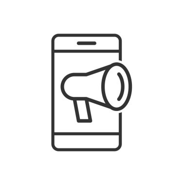 Çevrimiçi Pazarlama Simgesi - Mobil Simgesi