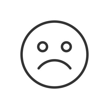 Üzgün Emoji Simgesi - Yüz Tepkimesi Simgesi