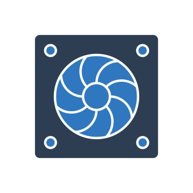 Soğutucu Fan Simgesi Sembol Vektörü