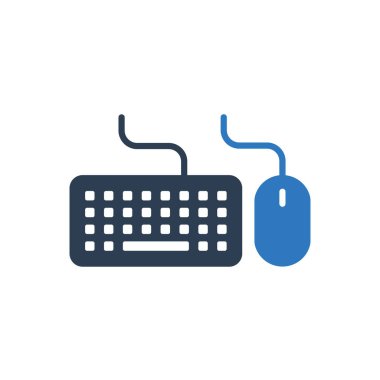 Klavye ve Fare Simgesi Sembol Vektörü