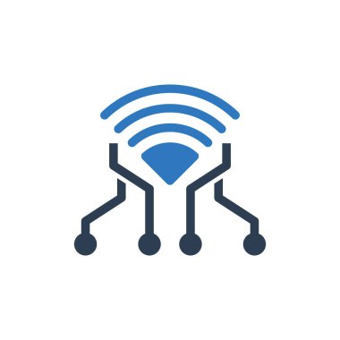 Wifi Ağ Simgesi Sembol Vektörü