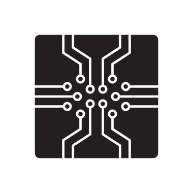 Teknoloji Simgesi Sembol Vektörü