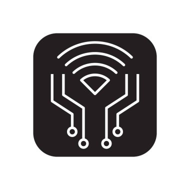 Wifi Ağ Simgesi Sembol Vektörü