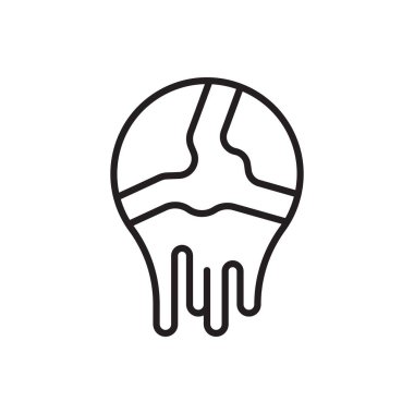 Küresel Isınma Simgesi - İklim Değişikliği Simgesi