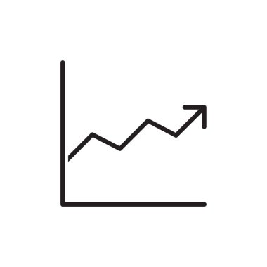 Büyüyen Grafik Simgesi İmza Sembol Vektörü