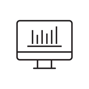 Çevrimiçi Çizelge Raporu Simgesi - Bilgisayar Simgesi