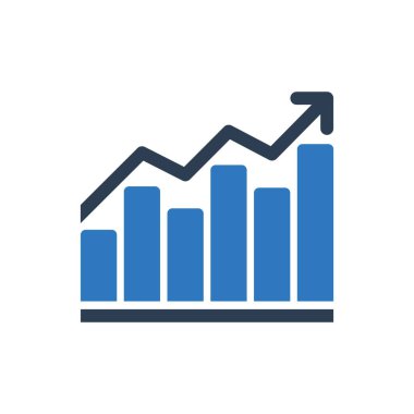 Büyüyen Grafik Simgesi İmza Sembol Vektörü