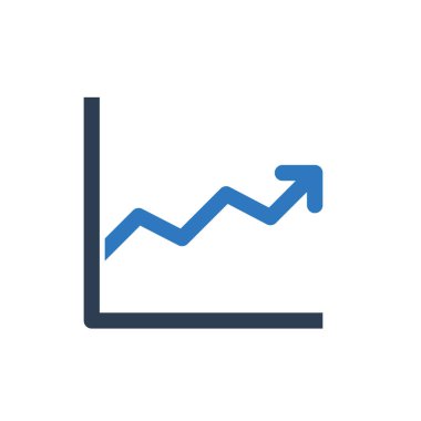 Büyüyen Grafik Simgesi İmza Sembol Vektörü