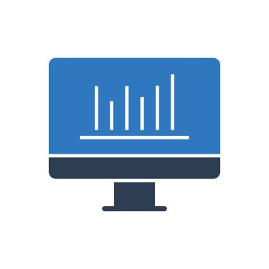 Çevrimiçi Çizelge Raporu Simgesi - Bilgisayar Simgesi