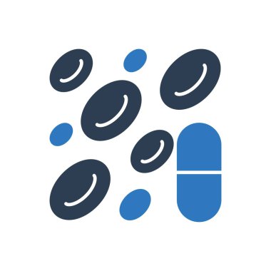 Kan Vitamin Simgesi Sembol Vektörü