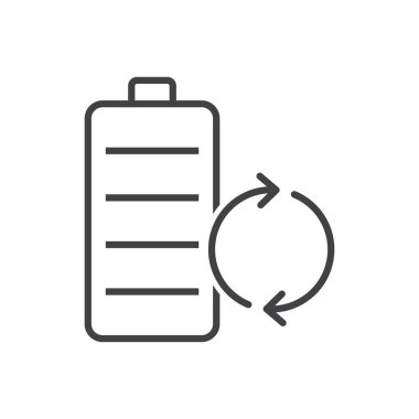 Sustainable Battery Icon Sign Symbol Vector