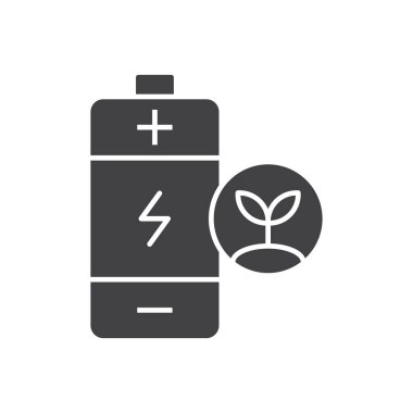 Green Energy Battery Icon Sign Symbol Vector