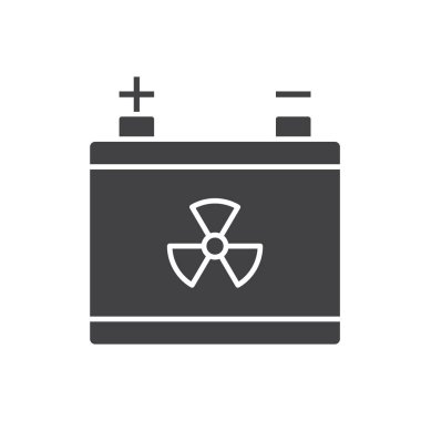 Nuclear Battery Icon Sign Symbol Vector