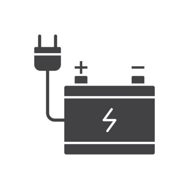 Battery Charger Plug Icon Sign Symbol Vector