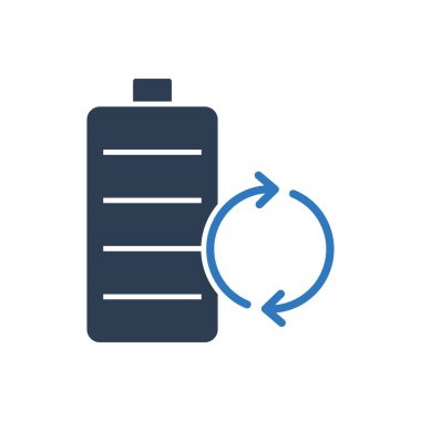 Sustainable Battery Icon Sign Symbol Vector