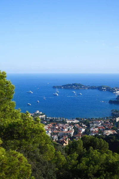 Cote Azur Francia Vista Del Resort Lujo Bahía Riviera Francesa — Foto de Stock