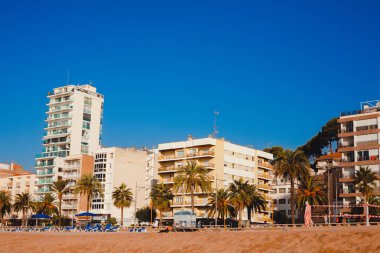 Kıyı alanı, plaj ve Lloret De Mar. İspanya otel bulundu. Costa Brava