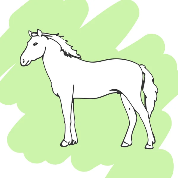 Kůň Pohybu Vpřed — Stockový vektor