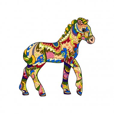 beyaz üzerinde Tay zentangle 