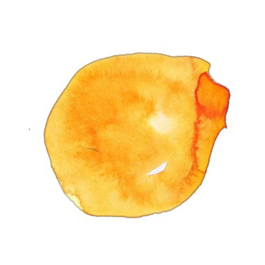 Beyaz bir arka plan üzerinde sulu boya leke