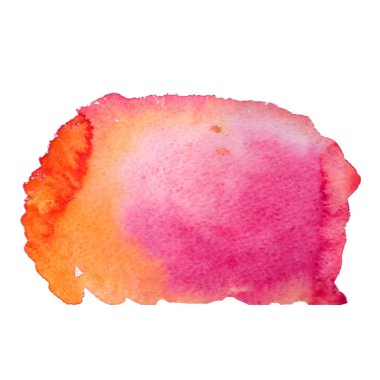 Beyaz bir arka plan üzerinde sulu boya leke