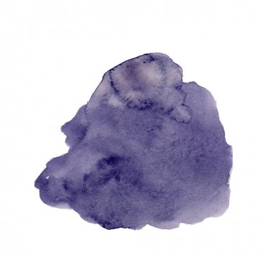 Beyaz bir arka plan üzerinde sulu boya leke