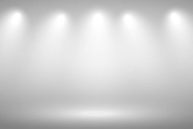 Ürün Şovu Spotlight Arkaplanı - Crisp ve Clear White Floor - Modern Temiz Minimalist Tasarım İçin Işık Sahnesi, Yüksek Çözünürlükteki Geniş Ekran