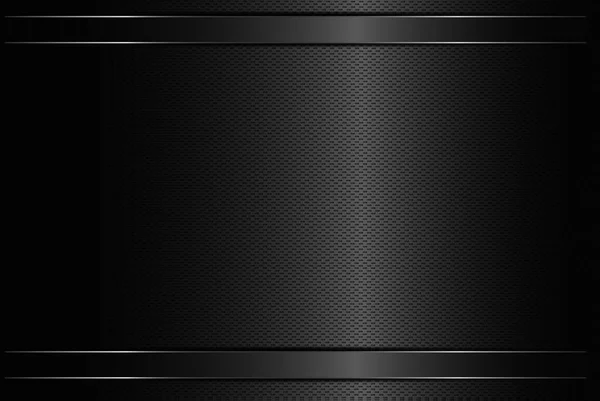 Black Background Overlap Dimension Grey Vector Illustration Message Board Text — Stock Vector