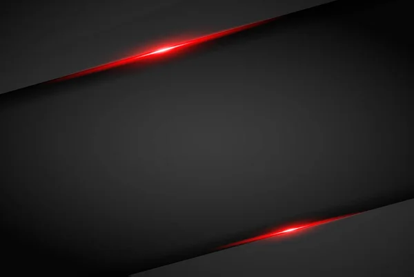 Abstrato Metálico Vermelho Preto Quadro Layout Moderno Tecnologia Design Modelo — Vetor de Stock