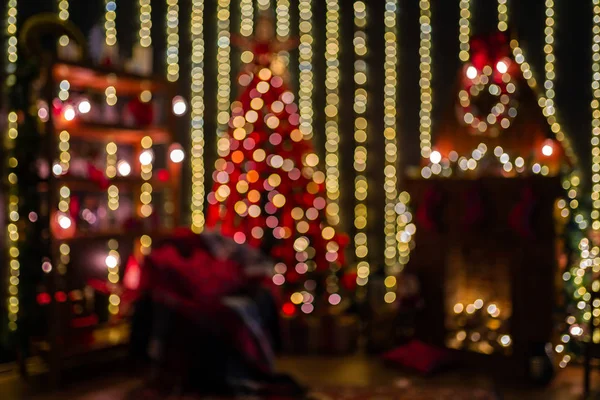 Weihnachten Bokeh Licht abstrakte Urlaub Hintergrund — Stockfoto
