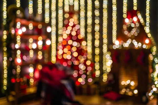 Natale bokeh luce astratto vacanza sfondo — Foto Stock