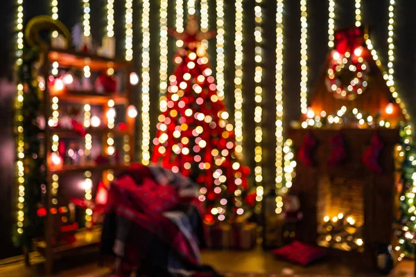 Natale bokeh luce astratto vacanza sfondo — Foto Stock