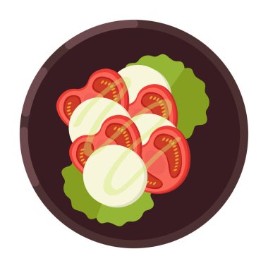 Menü kavramı. Sağlıklı gıda. Düz stil illüstrasyon. Vektör çizim.