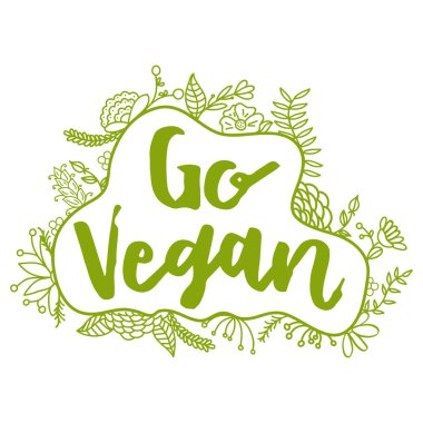 Git Vegan. Sıfır atık kavramı. Vektör Illustration.