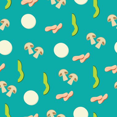 Dikişsiz gıda deseni. Yassı gıda dikişsiz desen.