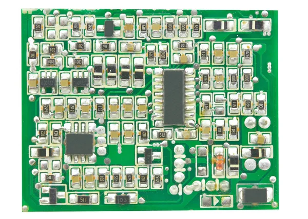 modern circuit board on white background