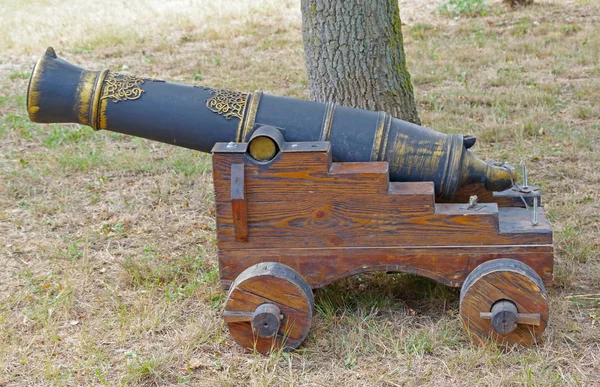 model of old ship cannon