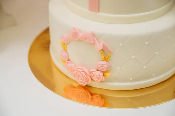 Cake with decoration. Yummy cake